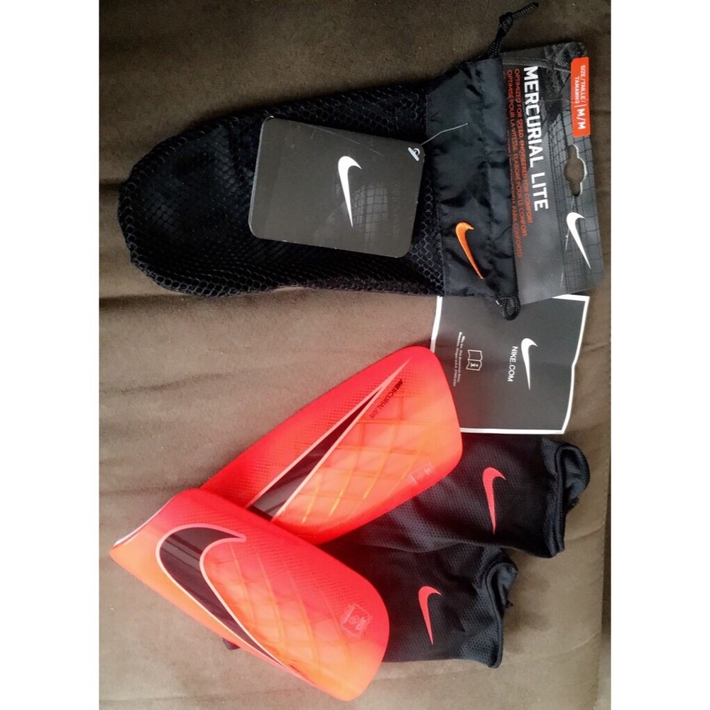 Nike Mercurial Lite Guard Hyper Orange Shin